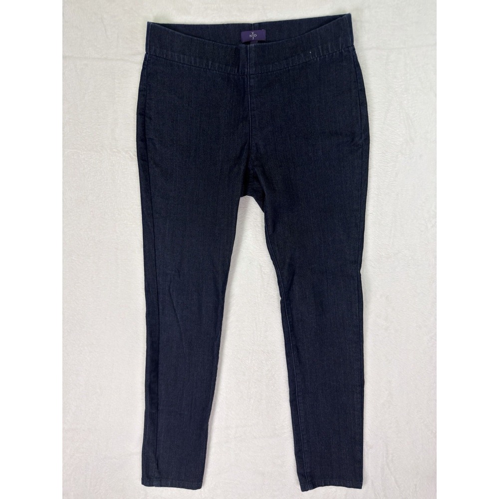 NYDJ Jeans Womens 2P Blue Dark Wash Legging High Rise Pull On Elastic Waist